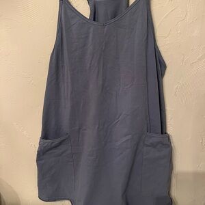 Blue Romper with Shorts & Pockets